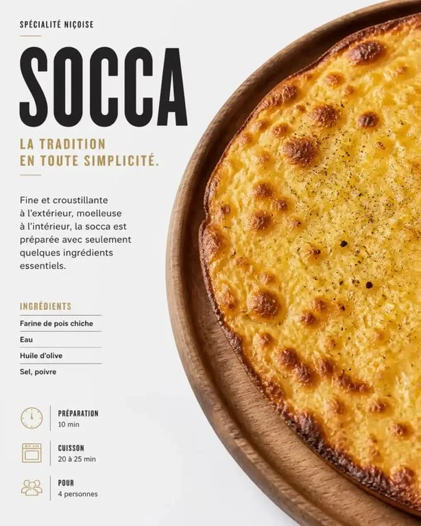Socca spécialité de Nice