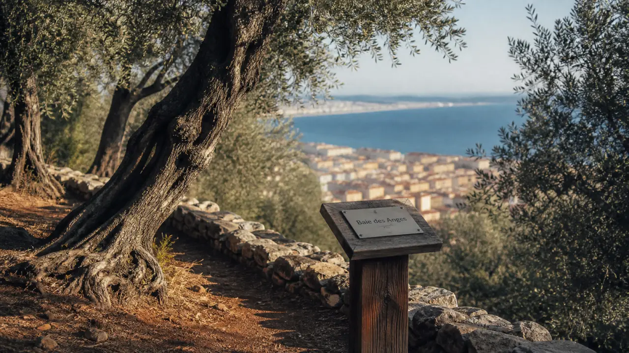 Parc Estienne d'orves nice : oliviers centenaires et vue sur la Baie des Anges
