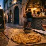 Ristoranti Nizza : socca niçoise au Vieux-Nice, ruelle et rosé