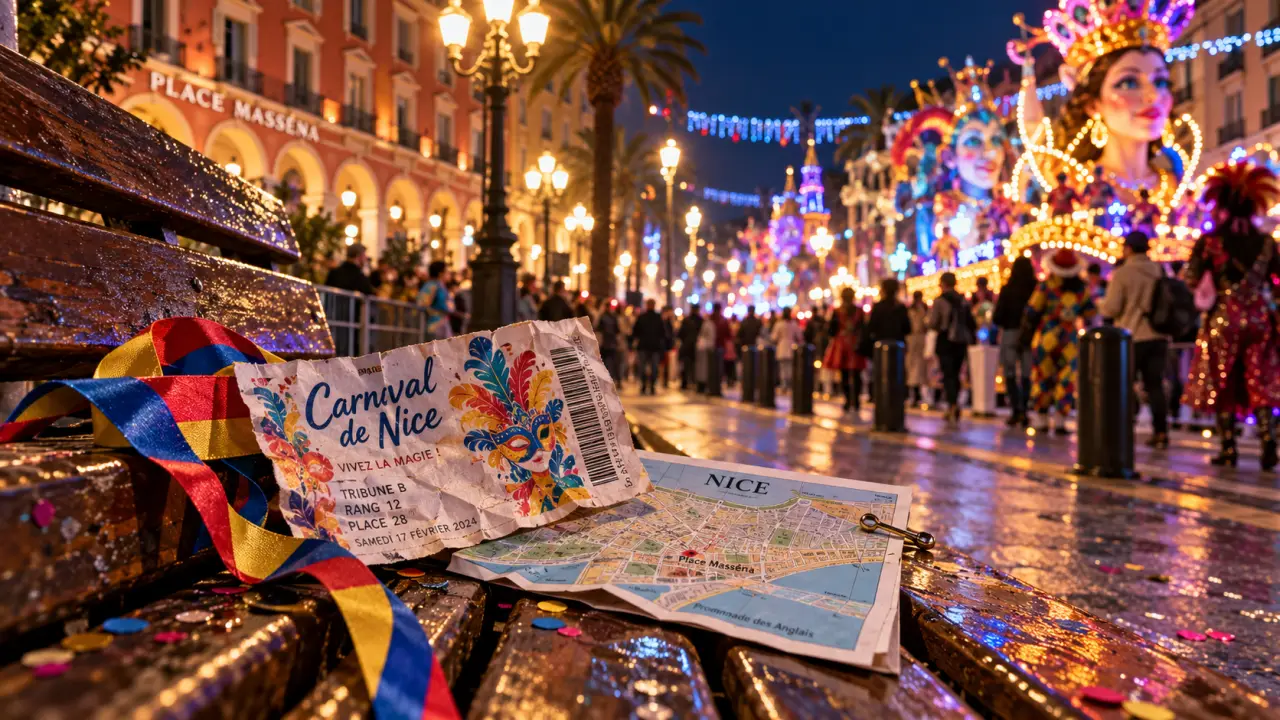 Hotel carnaval de Nice : billet et tribune avant les corsos