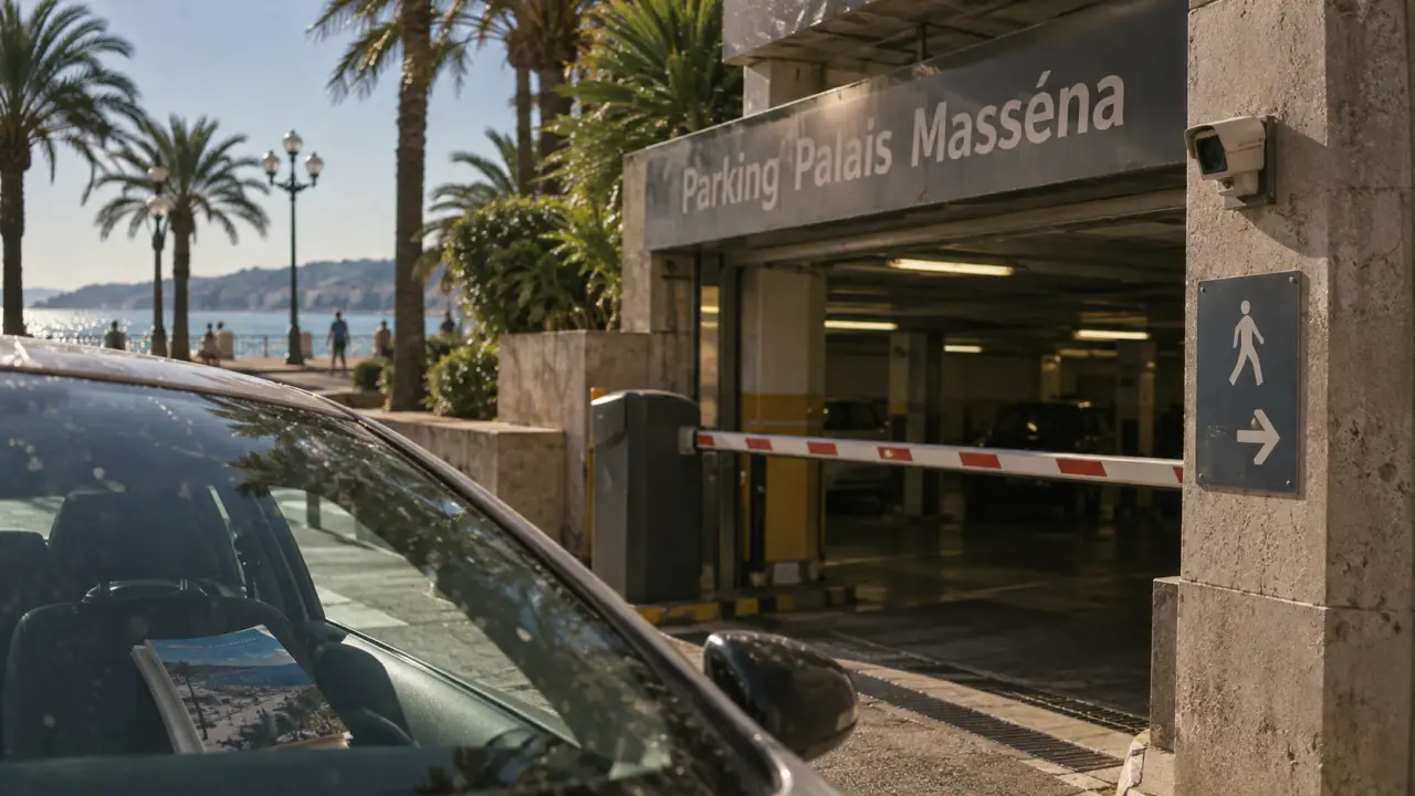 Parking du palais Masséna près de la Promenade des Anglais à Nice