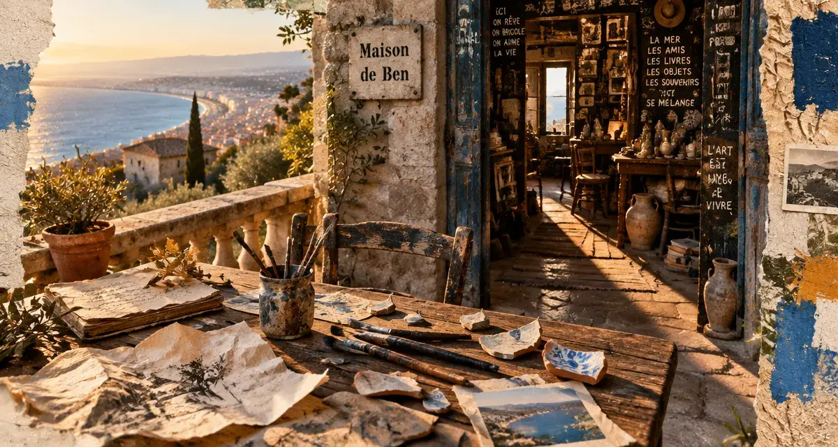 À Nice, la maison de Ben, une ancienne ferme devenue œuvre d’art