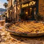 Restaurant cuisine niçoise à Nice : socca dorée et rosé