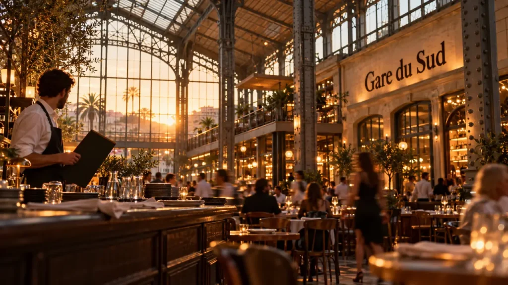 Restaurants Gare du Sud à Nice : halle animée ou table au calme dans le quartier ?